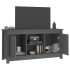 Mueble de TV de madera maciza de pino gris 103x36,5x52