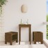 Taburetes de jardín 2 uds madera pino marrón miel 40x36x45