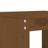 Taburetes de jardín 2 uds madera pino marrón miel 40x36x45