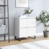 Aparador de madera contrachapada blanco 60x35x70