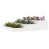 Jardinera madera maciza de pino blanco 107x107x27
