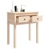 Mesa consola madera maciza de pino 70x35x75