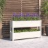Jardinera de madera maciza de pino blanco 112x25x66