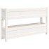 Jardinera de madera maciza de pino blanco 112x25x66