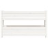 Jardinera de madera maciza de pino blanco 112x25x66