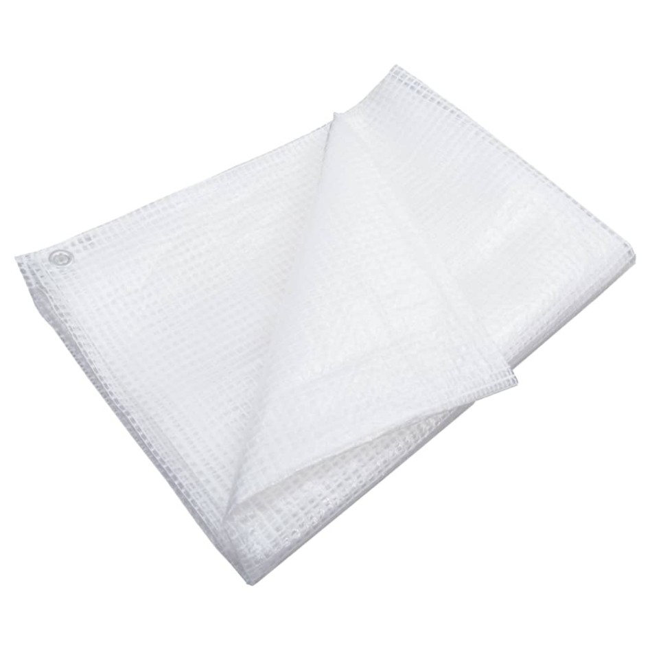 Lona de gasa de vuelta blanco 140 g/m² 6x10