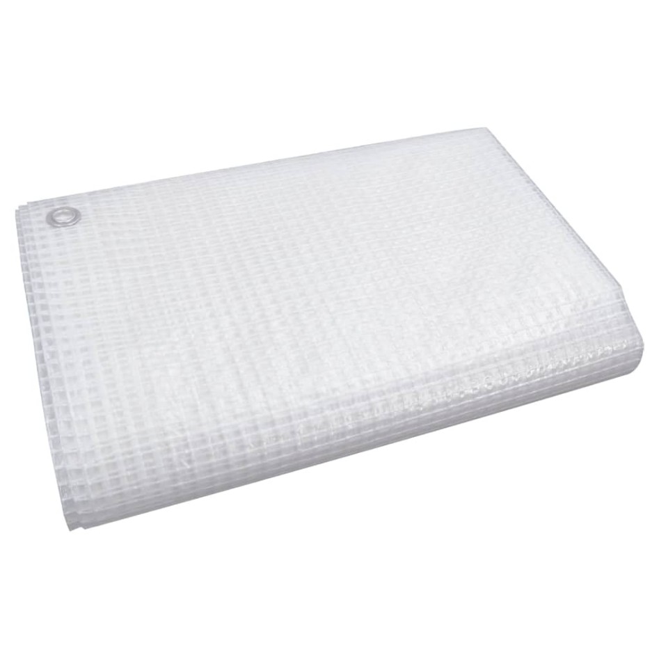 Lona de gasa de vuelta blanco 140 g/m² 6x10
