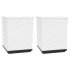 Jardineras 2 unidades polipropileno blanco 30x30x37