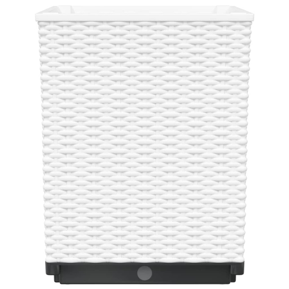 Jardineras 2 unidades polipropileno blanco 30x30x37