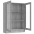 Vitrina madera contrachapada gris Sonoma 82,5x30,5x115
