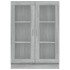 Vitrina madera contrachapada gris Sonoma 82,5x30,5x115