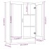 Vitrina madera contrachapada gris Sonoma 82,5x30,5x115
