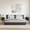 Armarios de pared 2 uds madera maciza pino negro 31,5x30x30 cm