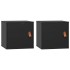 Armarios de pared 2 uds madera maciza pino negro 31,5x30x30