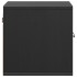 Armarios de pared 2 uds madera maciza pino negro 31,5x30x30