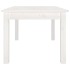 Mesa de centro de madera maciza de pino blanco 80x50x40