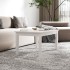 Mesa de centro de madera maciza de pino blanco 80x50x40