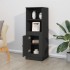 Aparador alto madera contrachapada negro 36x35,5x103,5