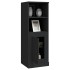 Aparador alto madera contrachapada negro 36x35,5x103,5