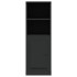 Aparador alto madera contrachapada negro 36x35,5x103,5