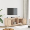 Mueble de TV de madera maciza de pino 110,5x35x44 cm