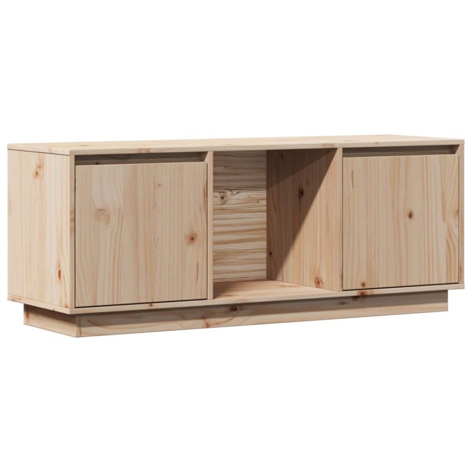 Mueble de TV de madera maciza de pino 110,5x35x44
