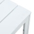 Mesa de centro de HDPE con aspecto de madera blanco 78x78x74