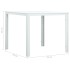 Mesa de centro de HDPE con aspecto de madera blanco 78x78x74