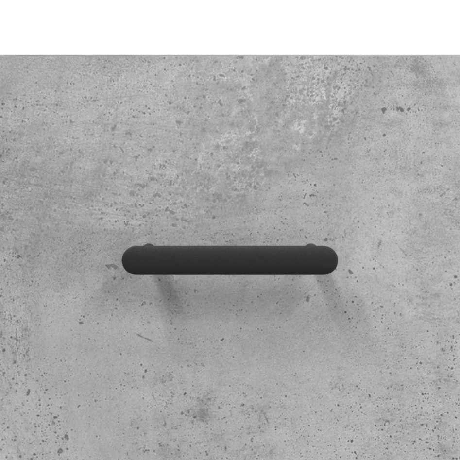 Mesita noche 2 uds madera ingeniería gris hormigón