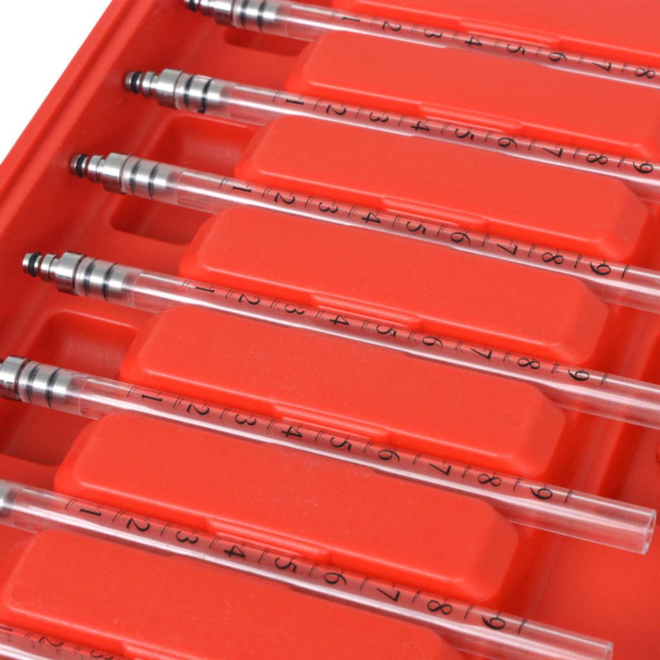 Medidor de flujo diesel y adaptadores Common Rail 8