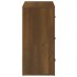 Aparador de madera contrachapada marrón roble 80x33x70