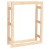 Estante para leña madera maciza de pino 80x25x100