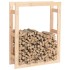 Estante para leña madera maciza de pino 80x25x100