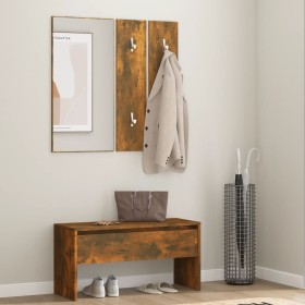 Set de muebles de recibidor madera contrachapada roble