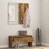 Set de muebles de recibidor madera contrachapada roble