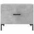 Mesa de centro 2 uds madera ingeniería gris hormigón