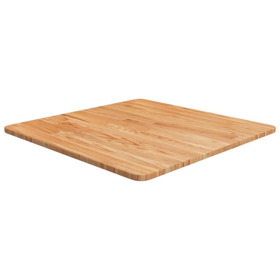 Tablero de mesa cuadrado madera roble marrón claro 60x60x1,5