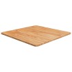 Tablero de mesa cuadrado madera roble marrón claro 60x60x1,5 cm