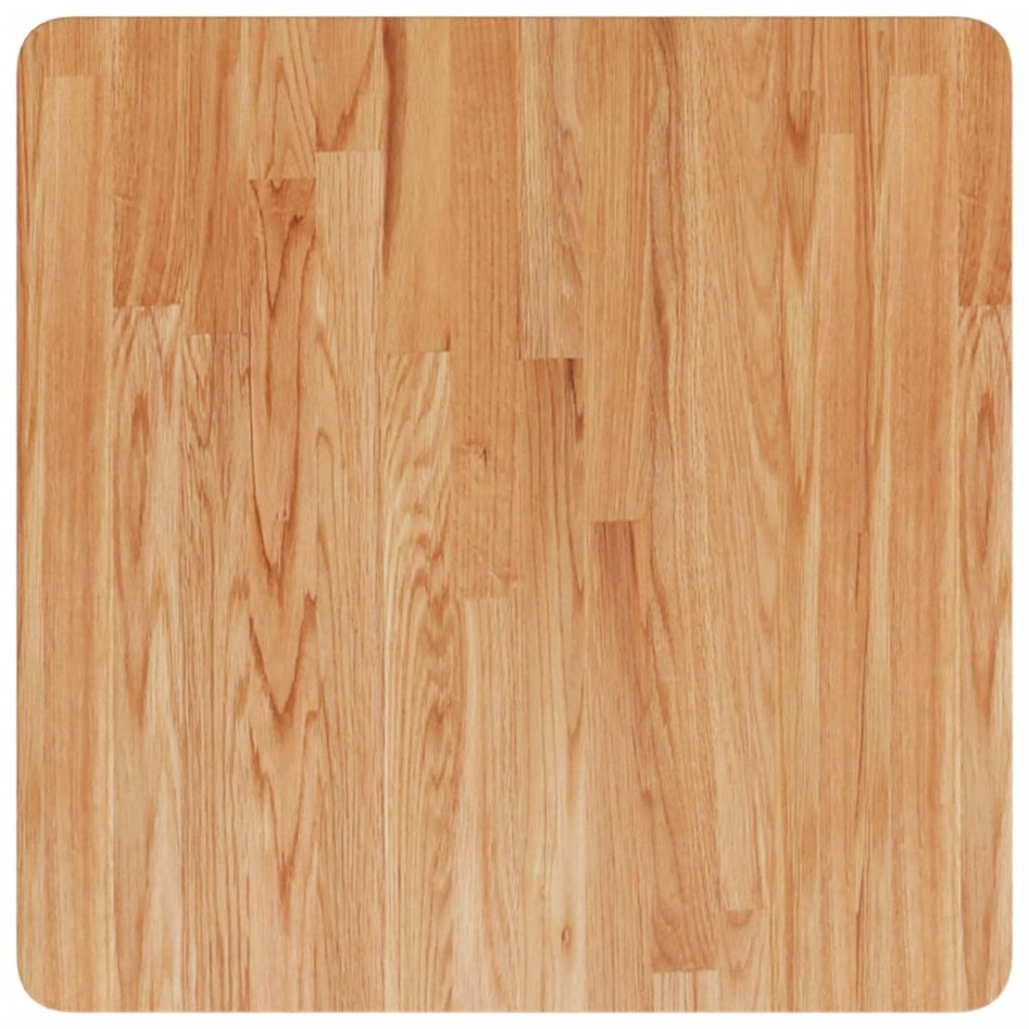 Tablero de mesa cuadrado madera roble marrón claro 60x60x1,5