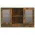 Vitrina madera contrachapada roble ahumado 120x30,5x70