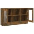 Vitrina madera contrachapada roble ahumado 120x30,5x70