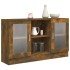 Vitrina madera contrachapada roble ahumado 120x30,5x70