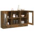 Vitrina madera contrachapada roble ahumado 120x30,5x70