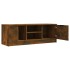 Mueble de TV madera contrachapada roble ahumado 102x35x36,5