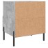 Mesita noche 2 uds madera ingeniería gris hormigón