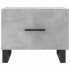 Mesa de centro 2 uds madera ingeniería gris hormigón