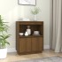 Aparador de madera maciza de pino marrón miel 60x34x75
