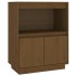 Aparador de madera maciza de pino marrón miel 60x34x75