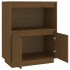Aparador de madera maciza de pino marrón miel 60x34x75