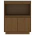 Aparador de madera maciza de pino marrón miel 60x34x75